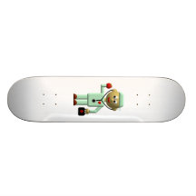 Doctor with Apple and Medical Bag Skateboard Deck