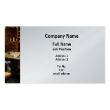 Doctor's Office - Platinum Finish Business Card Template