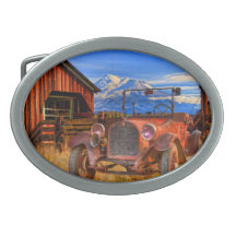DODGE BY THE SCALE HOUSE BELT BUCKLE