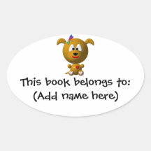 Dog: Cute dog with dragonfly! Sticker