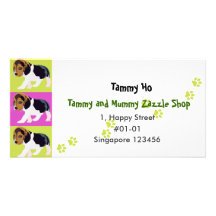 Dog Namecard Photo Card