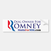 Dog Owner For Romney Bumper Stickers