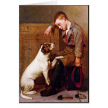 Dog Painting: Best Friends by John Brown Cards