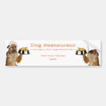 Dog Restaurant Bumper Sticker