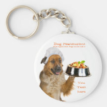 Dog Restaurant Keychains