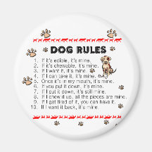 Dog Rules Magnet