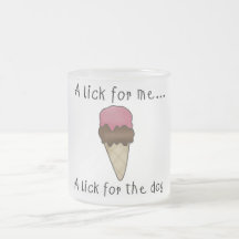Dog Sharing Ice Cream Tshirts and Gifts Coffee Mug