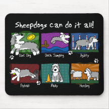 Dog Sports Old English Sheepdog Mousepad