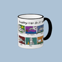 Dog Sports Old English Sheepdog mugs