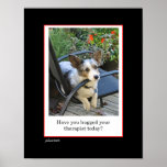dog therapy poster