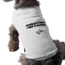 dogbone, Fearless Puppy-Self Control- Pet Tee