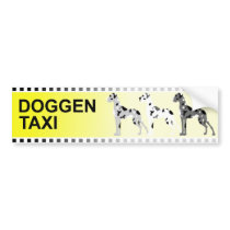 Doggentaxi bumper stickers