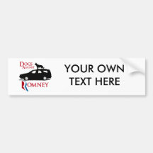 Dogs Against Romney -.png Bumper Sticker