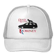 Dogs Against Romney -.png Mesh Hats