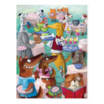 Dogs Restaurant Postcard
