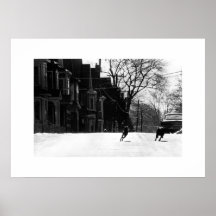Dogs Running in the Street Print