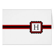 Doily Monogram Card