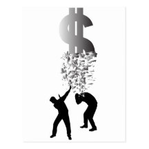 dollar breakdown postcards