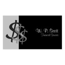 Dollar Signs Business Card