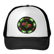DOLLARS AND DICE POKER CHIP MESH HATS