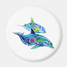 Dolphin Dance Magnet