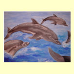 Dolphin High Five postcards
