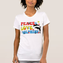Dolphin Lovers T-Shirts Retro Style