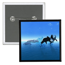 Dolphins and Orca's Button