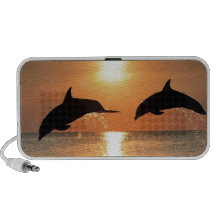 Dolphins by Sunset Notebook Speakers
