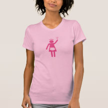 Domestic Goddess Pink logo Tshirts