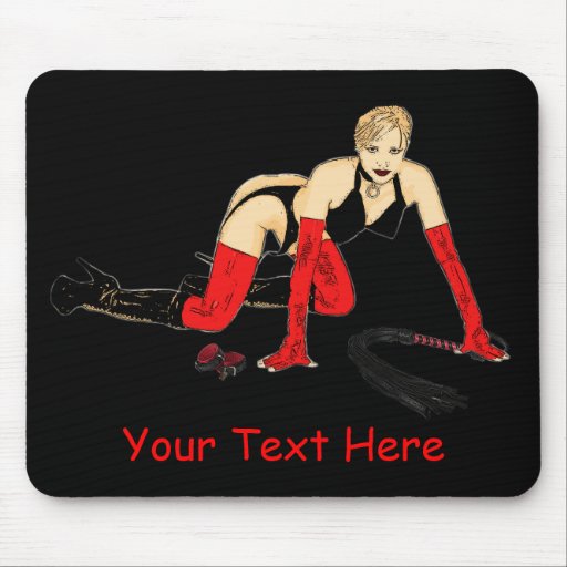 DOMINATRIX Cartoon Mouse Pad