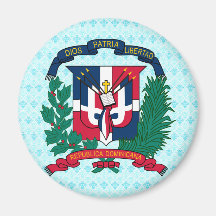 Dominican Republic Coat of Arms detail Refrigerator Magnet