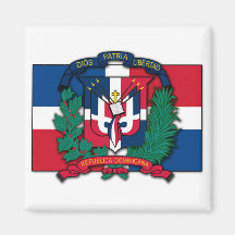 Dominican Republic Coat of Arms Fridge Magnets