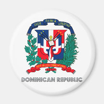 Dominican Republic Coat of Arms Refrigerator Magnet
