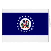 Dominican Republic Naval Jack Greeting Card