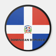 Dominican Republic Roundel quality Flag Fridge Magnet