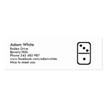 Domino Business Card Template