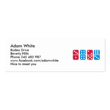 Domino Business Card Templates