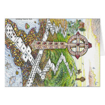 Domino Crosses Greeting Card