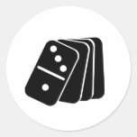 Domino Round Sticker