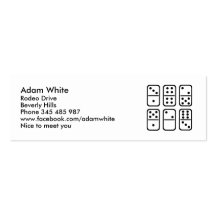 Dominos Business Card Templates