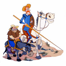 DON QUIXOTE & SANCHO - 400 Years by Cervantes Photo Sculpture