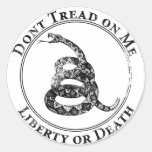 Don’t Tread on Me Round Sticker