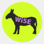 donkey wise ass green stickers
