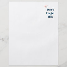 Don't Forget Milk Reminders Custom Flyer