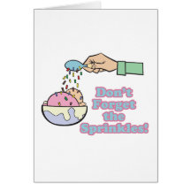 dont forget the sprinkles greeting cards