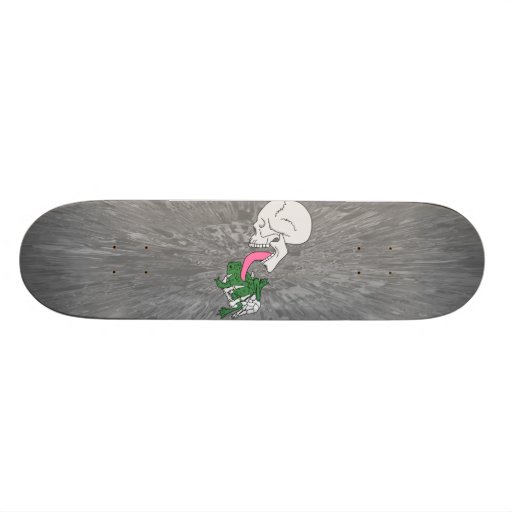 Don't Lick the Toad - Chrome (Horizontal) Skateboard Deck