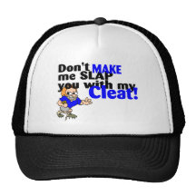 Dont Make Me Slap You With My Cleat (Football) Mesh Hats