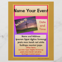 Don't Miss It Flyer for Special Events