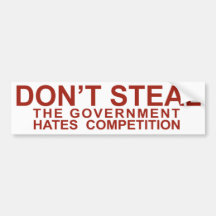 Don't Steal Bumper Sticker